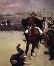 'The Charge' 1902, oil Painting by Ramon Casas.