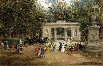'Gate of the Botanical Garden of Madrid', 1870 by Francisco Domingo Marqués.