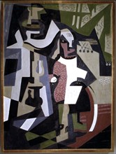 Composition with a personage', by Maria Blanchard, oil 1916.