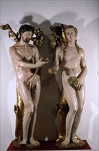 Size of the sixteenth century with Adam and Eve, by Domingo Antwerp.