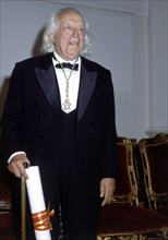 Rafael Alberti (1902-1999), Spanish poet and politician, Cervantes Prize 1983, photo 1989.