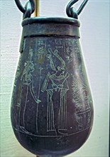 Carved situla.
