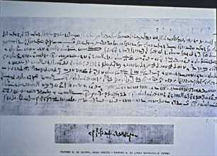 Demotic Papyrus. Marriage agreement between Senptois and Pikos.