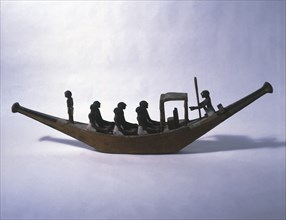 Wooden model of a boat, from the funeral trousseau of the high priest of Iny (Gebellin, 2200-2100?
