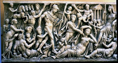 Relief of the Mattei sarcophagus, from the Mattei Palace.