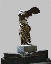 Winged Victory of Samothrace from 220-190 b.C, it represents a winged woman on a pedestal shaped ?