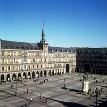 View of the Plaza Mayor in Madrid.