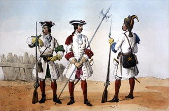 Spanish Corps, Reign of Phillip III, Infantry, 1707. Provincial Corps: Rifleman, Grenadier and Se?
