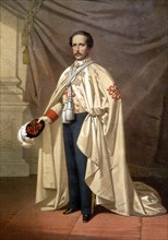 Francis King of Spain, the husband of Elizabeth II, wearing the uniform of the Order of Calatrava?
