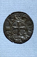Diner de Doblenc (Catalan name) currency of the time of James I the Conqueror, mint in Barcelona,?