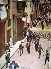 Tragic Week, barricades and demonstrations in the streets of Barcelona (26 to 31 July 1909).