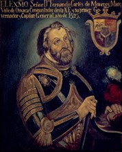 Hernán Cortés (1485-1547), Spanish conqueror.