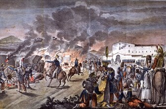 War of Independence (1808 - 1814), the French General Duhesme burns their cars in Calella when hi?