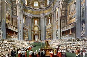Opening of the I Vatican Council in St. Peter's Basilica (1869 - 1870), by Pope Pius IX on Decemb?
