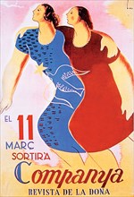Cover of the magazine 'Companya, revista de la dona' (Colleague, woman magazine).
