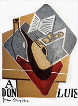 Engraving by Juan Gris for the cover of nº 5 of magazine 'Litoral' dedicated to Góngora.