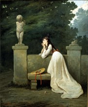 Melancholia' by Francisco Ortega y Vereda, oil, 1873.