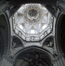 Tarazona Cathedral, inside of the cimborio.