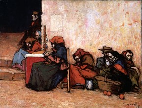 'Poors', 1899, oil by Isidro Nonell.