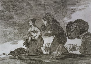 The Disasters of War, a series of etchings by Francisco de Goya (1746-1828), plate 45: 'I esto ta?