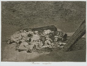 The Disasters of War, a series of etchings by Francisco de Goya (1746-1828), plate 63: 'Muertos r?
