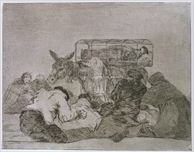 The Disasters of War, a series of etchings by Francisco de Goya (1746-1828), plate 66: 'Extraña d?