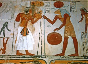 Frescoes from the tomb of Ramses IX.