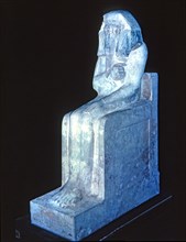 Statue of Djoser or Zoser, polychromed limestone.