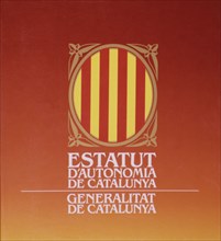 Cover of  the Statute of Catalonia, 1977.