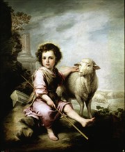 'The Good Shepherd', oil Painting by Bartolomé Esteban Murillo.