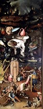 Hell', right panel of the Triptych by El Bosco 'The Garden of Earthly Delights'.