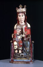 Madonna with Child in polychromed wood, from Santa Maria de Taudell.