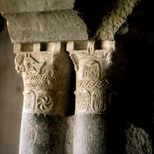 Detail of the Corinthian capitals of the Church of Suso..