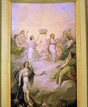 Allegorical painting of the ceiling decoration of the Throne Hall.
