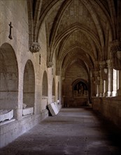 Cloister and north gallery of the Cathedral of Ciudad Rodrigo (Salamanca).