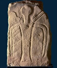 'Preixana Stele', possible representation of a funerary stele of a warrior.