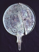 Bronze Mirror from Empúries representing the Judgment of Paris.