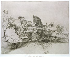 The Disasters of War, a series of etchings by Francisco de Goya (1746-1828), plate 74: 'Esto es l?