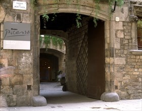 Entrance of the Picasso Museum in Barcelona.