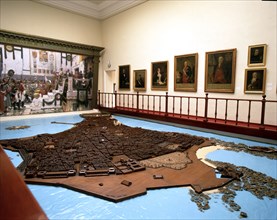 Model of the city in the Municipal Historical Museum of Cadiz.