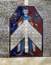 Illustration of the manuscript 'Hericus of Segurio', figure of a noble king?, sheet 214 rv, codex?