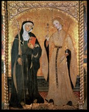 Altarpiece of Saint Eulalia and Saint Claire, by Pere Serra.