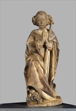 A person praying. Sculpture from the tomb of Bishop Bernat de Pau (1394-1457), made in alabaster,?