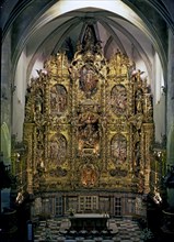 Main altarpiece of the church of Santa Maria, made in painted wood between 1706 and 1711 by sculp?
