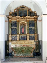 Roser altarpiece in the church of Sant Joan de Olesa Bonesvalls, painted in 1596.