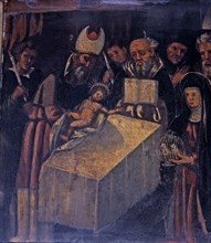 'Circumcision', table of the altarpiece of the Holy Name of Jesus, in the parish of Sant Joan an?