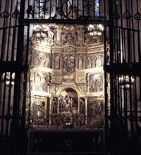 Detail of the main altarpiece of the cathedral of El Burgo de Osma, by Juan de Juni, built betwee?