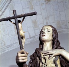 'Mary Magdalene', detail, by Pedro de Mena.