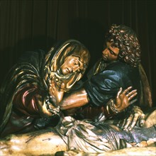 'The Holy burial', detail, by Juan de Juni.
