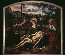 Pieta with Saint Jerome and Canon L. Desplas.